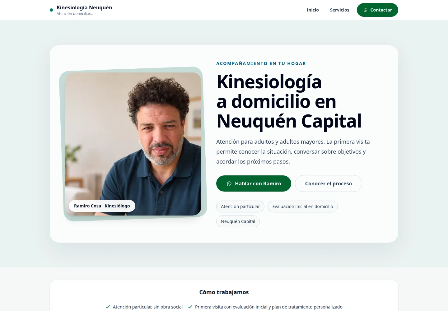 Sitio de rehabilitación domiciliaria